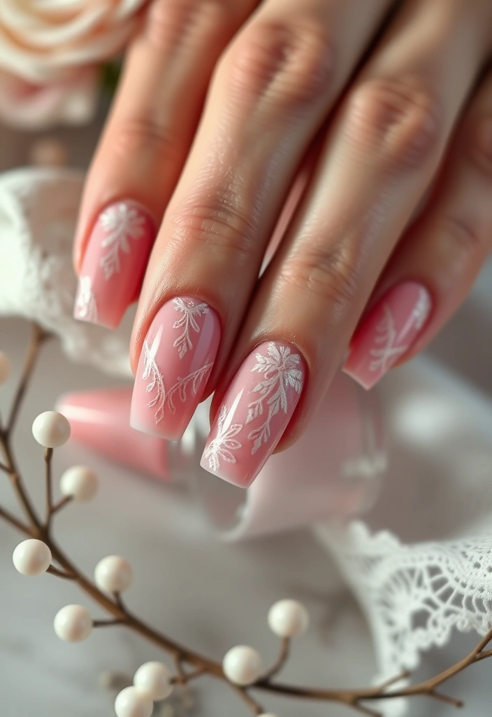 25 Stunning Valentine's Day Nails That Will Make You Swoon (You Won't Believe #10!) - 14. Vintage Lace