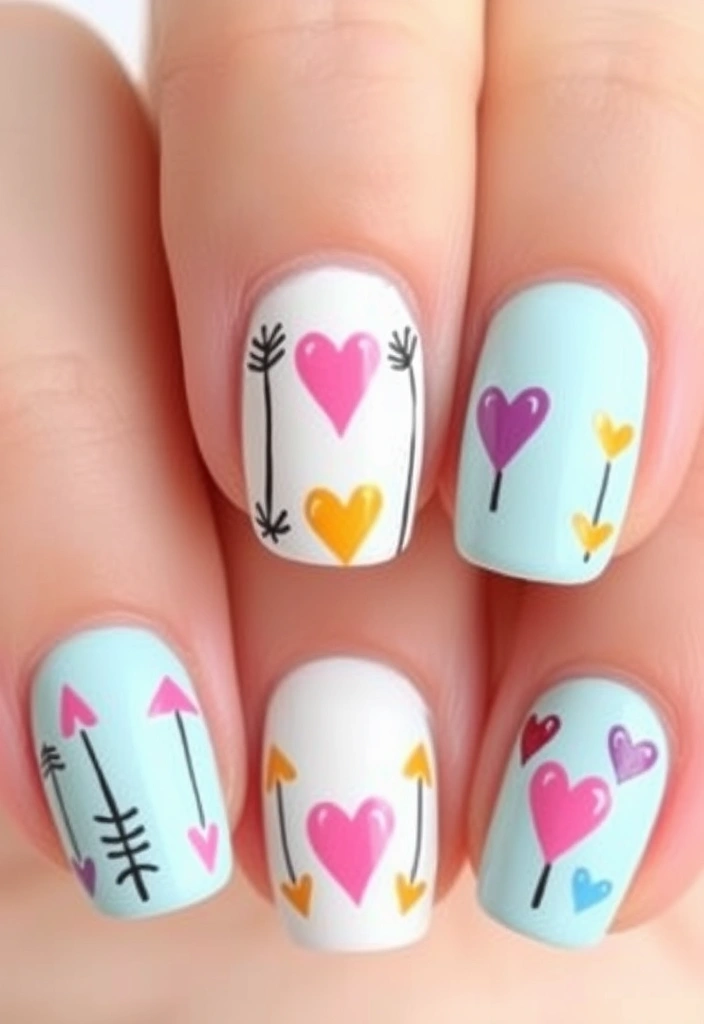 25 Stunning Valentine's Day Nails That Will Make You Swoon (You Won't Believe #10!) - 5. Cupid's Arrow