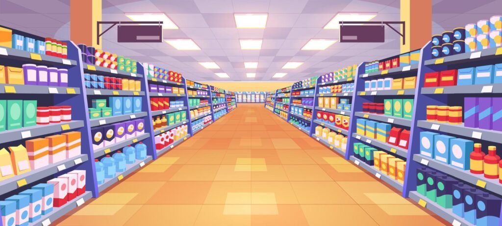 Online storefront showcasing a variety of digital products available for instant download