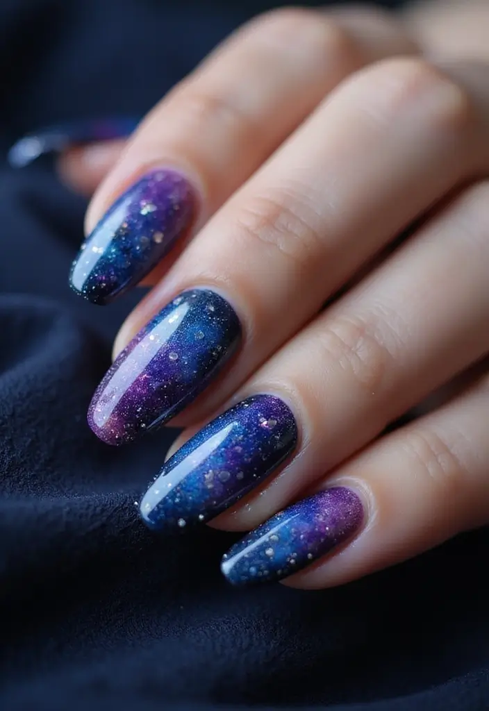 15 Stunning Nail Designs You Need to Try This Season (Your Friends Will Be Jealous!) - 1. Galaxy Nails