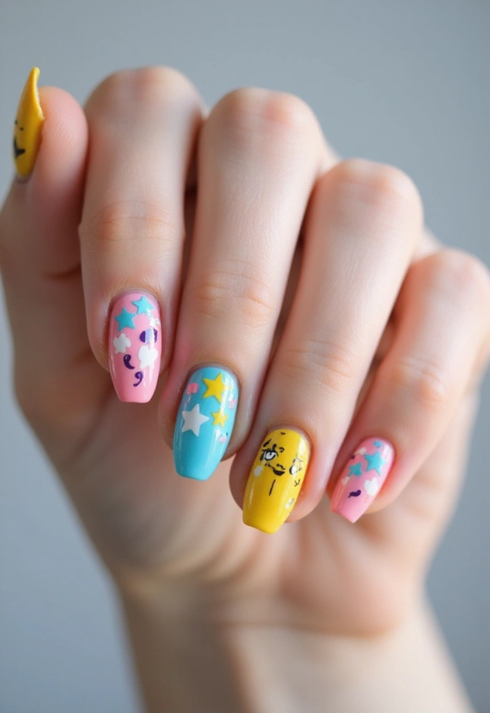 15 Stunning Nail Designs You Need to Try This Season (Your Friends Will Be Jealous!) - 10. Whimsical Doodles