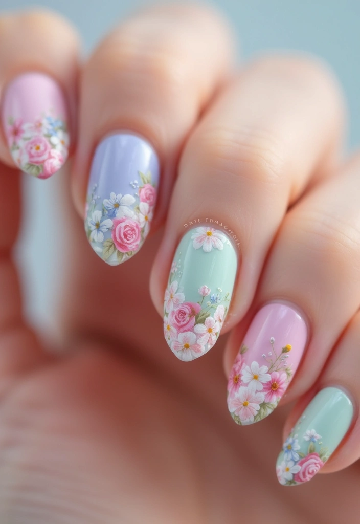15 Stunning Nail Designs You Need to Try This Season (Your Friends Will Be Jealous!) - 2. Floral Elegance