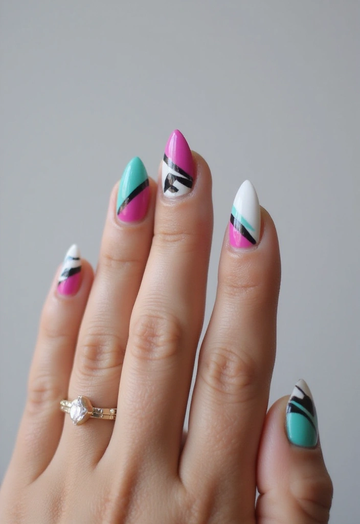 15 Stunning Nail Designs You Need to Try This Season (Your Friends Will Be Jealous!) - 3. Geometric Patterns
