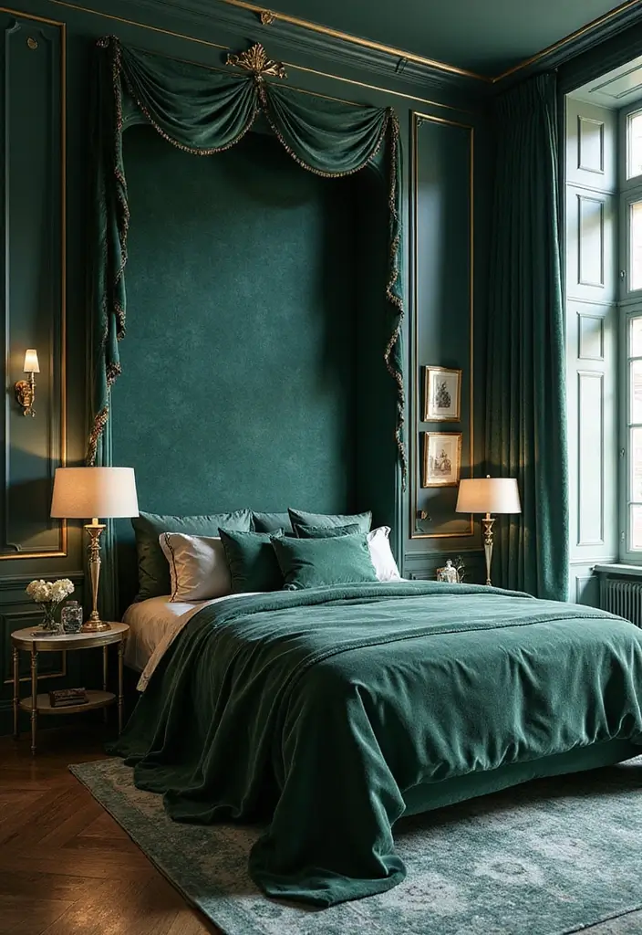 20 Colorful Bedroom Themes That Will Make You Feel Alive Every Morning! - 12. Rich Jewel Tones