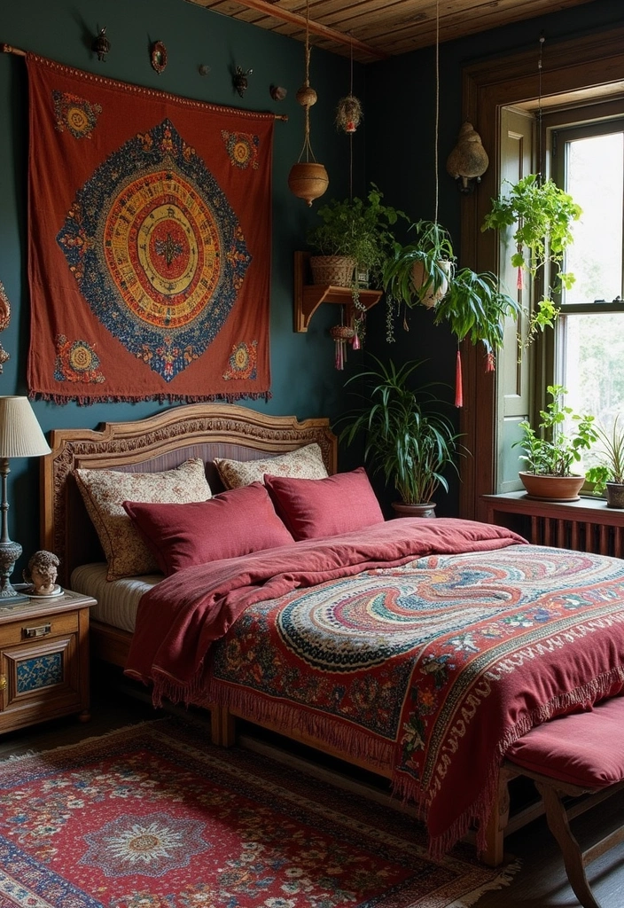 20 Colorful Bedroom Themes That Will Make You Feel Alive Every Morning! - 3. Bohemian Bliss