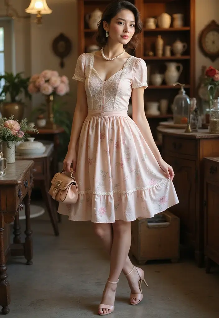 20 Date Night Outfits That'll Make Your Heart Skip a Beat (#11 Is a Showstopper!) - 12. Vintage Charm