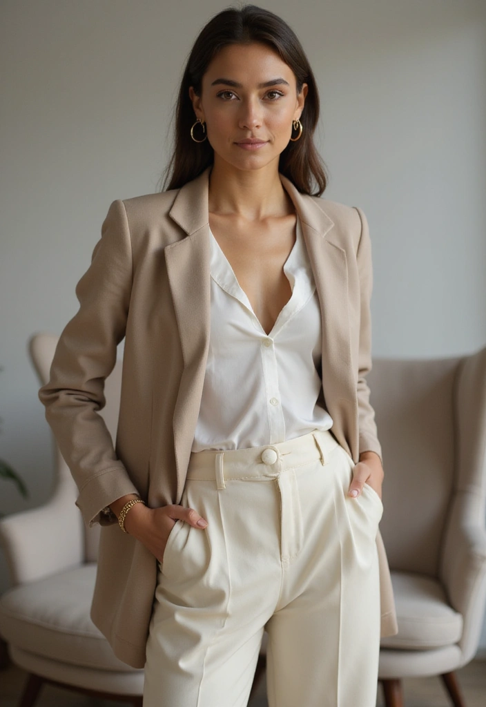 20 Date Night Outfits That'll Make Your Heart Skip a Beat (#11 Is a Showstopper!) - 17. Neutral Tones