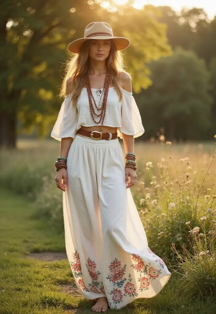 20 Date Night Outfits That'll Make Your Heart Skip a Beat (#11 Is a Showstopper!) - 9. Bohemian Vibes