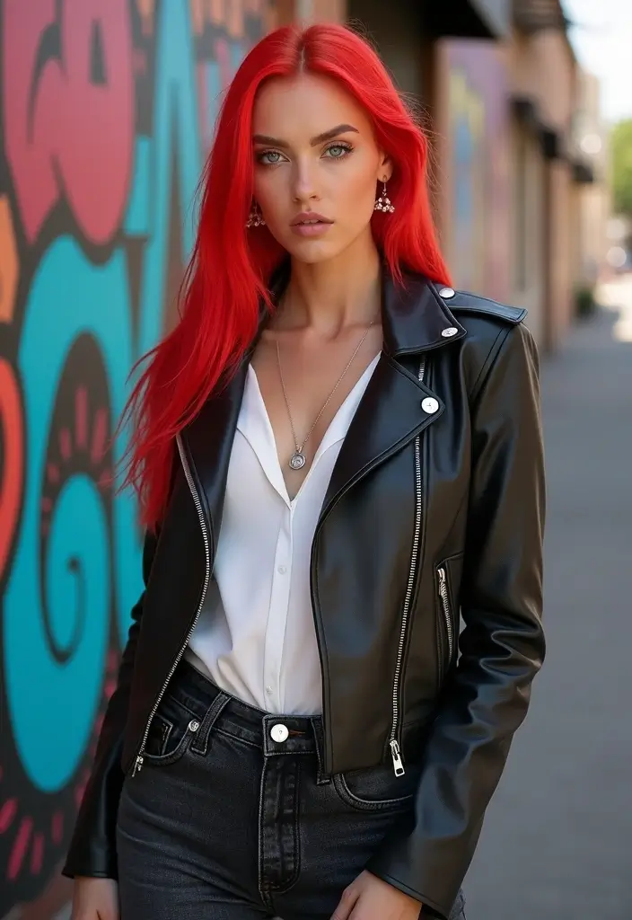25 Colorful Hairstyles That Will Turn Heads (You Won’t Believe #18!) - 3. Bold Red