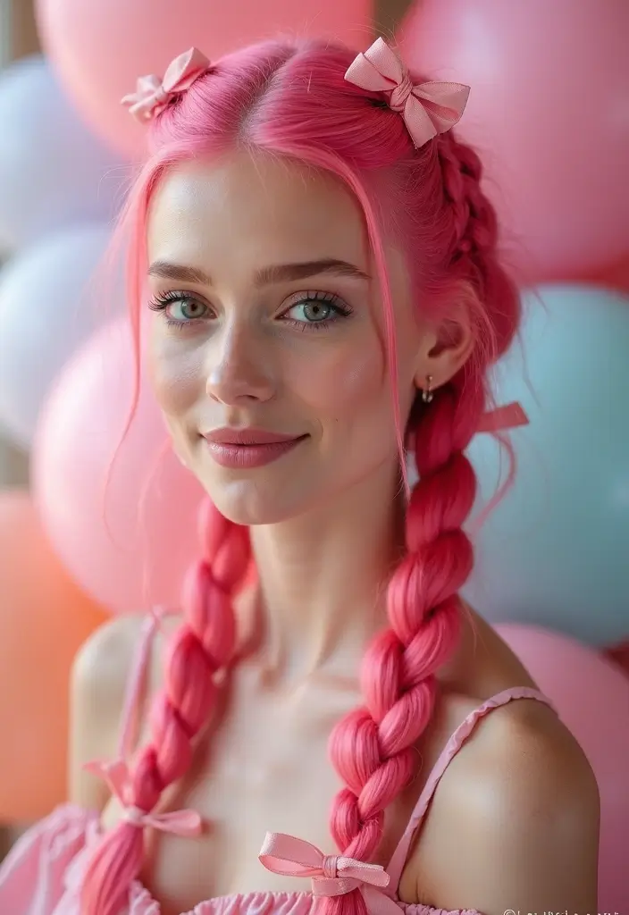 25 Colorful Hairstyles That Will Turn Heads (You Won’t Believe #18!) - 6. Pink Perfection
