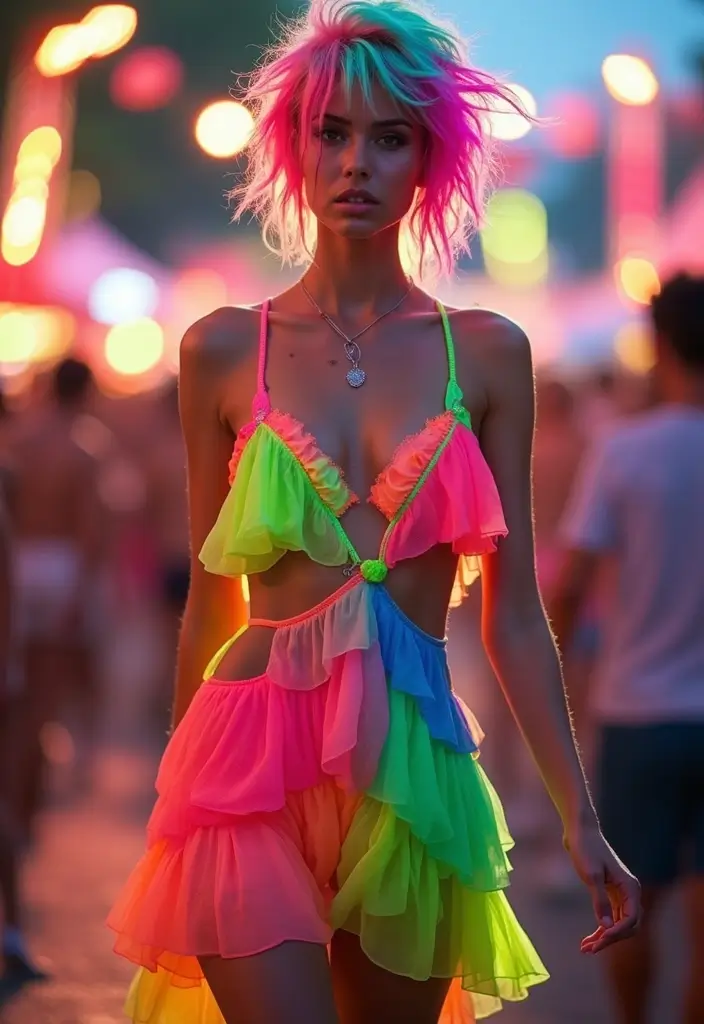 25 Colorful Hairstyles That Will Turn Heads (You Won’t Believe #18!) - 9. Neon Splash