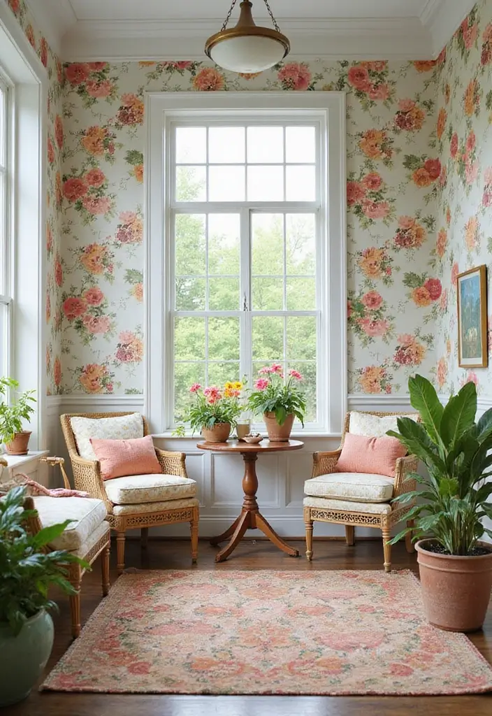 25 Stunning Floral Wallpaper Ideas That'll Transform Your Space into a Garden Paradise! - 11. Summer Blooms