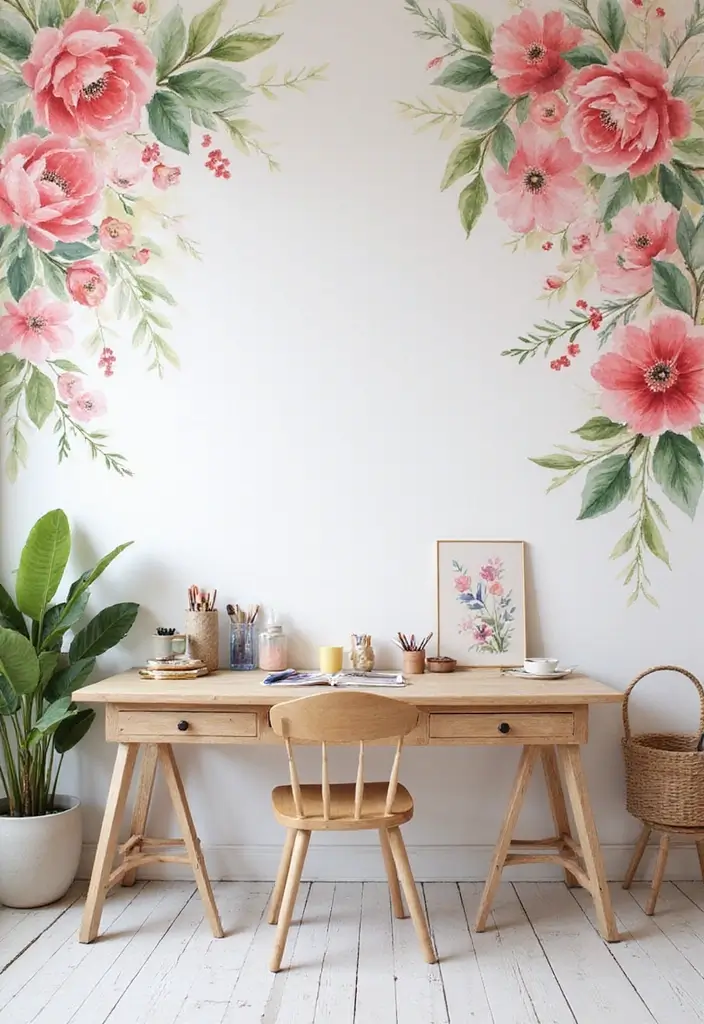 25 Stunning Floral Wallpaper Ideas That'll Transform Your Space into a Garden Paradise! - 19. Artistic Floral Watercolors