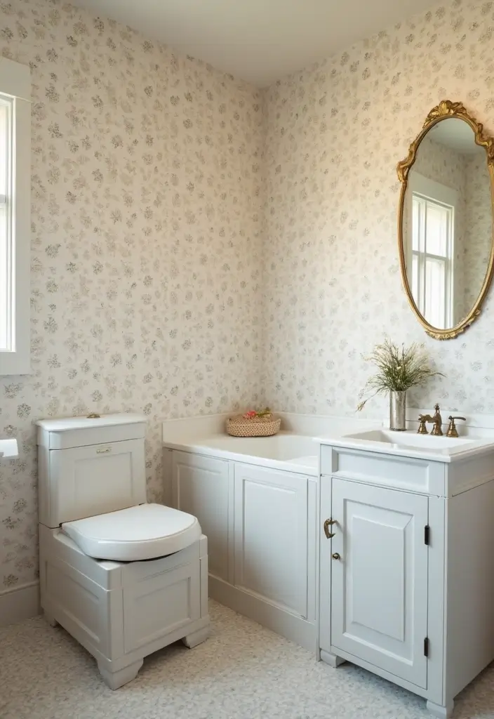25 Stunning Floral Wallpaper Ideas That'll Transform Your Space into a Garden Paradise! - 23. Dainty Floral Prints
