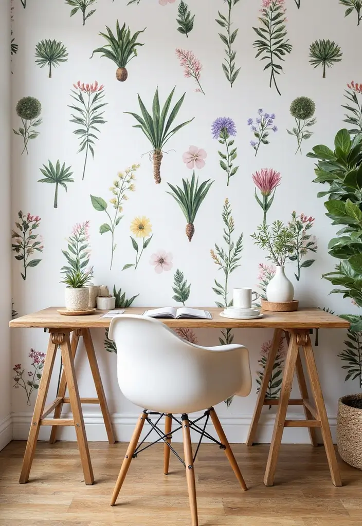 25 Stunning Floral Wallpaper Ideas That'll Transform Your Space into a Garden Paradise! - 3. Botanical Bliss