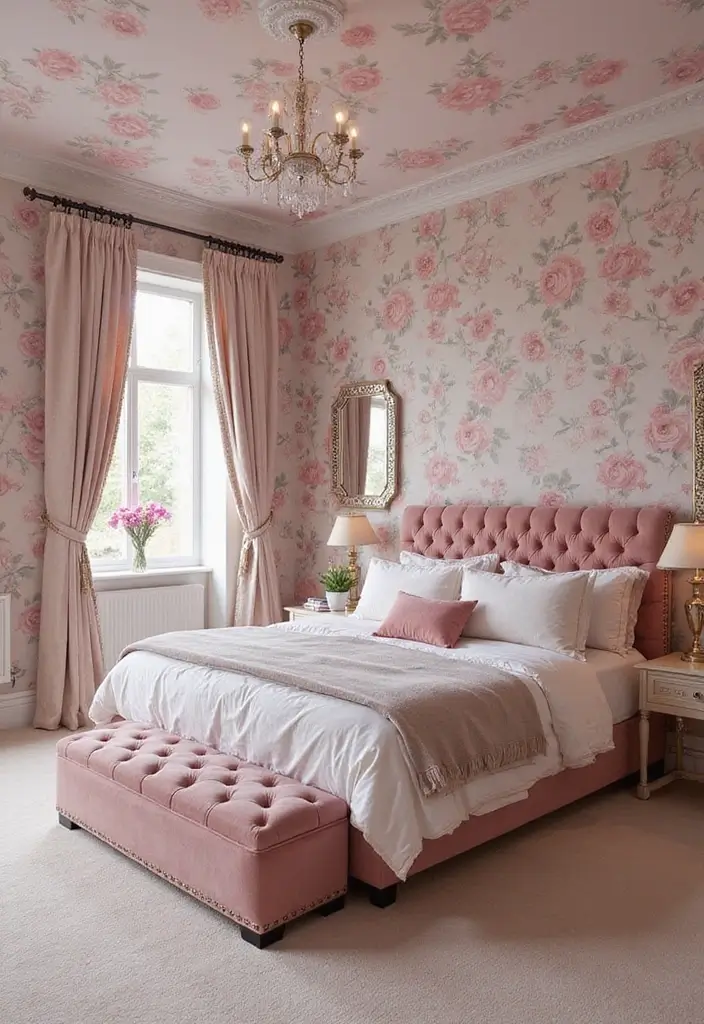 25 Stunning Floral Wallpaper Ideas That'll Transform Your Space into a Garden Paradise! - 6. Elegant Peonies
