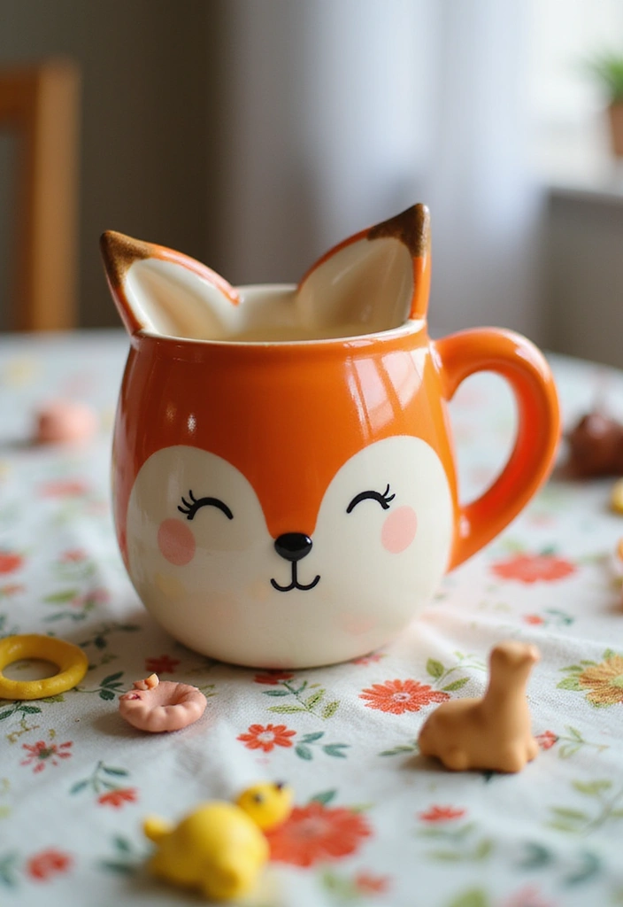 12 Unique DIY Ceramic Mugs That Make Perfect Gifts (Wait Until You See #5!) - 10. Whimsical Animal Mugs