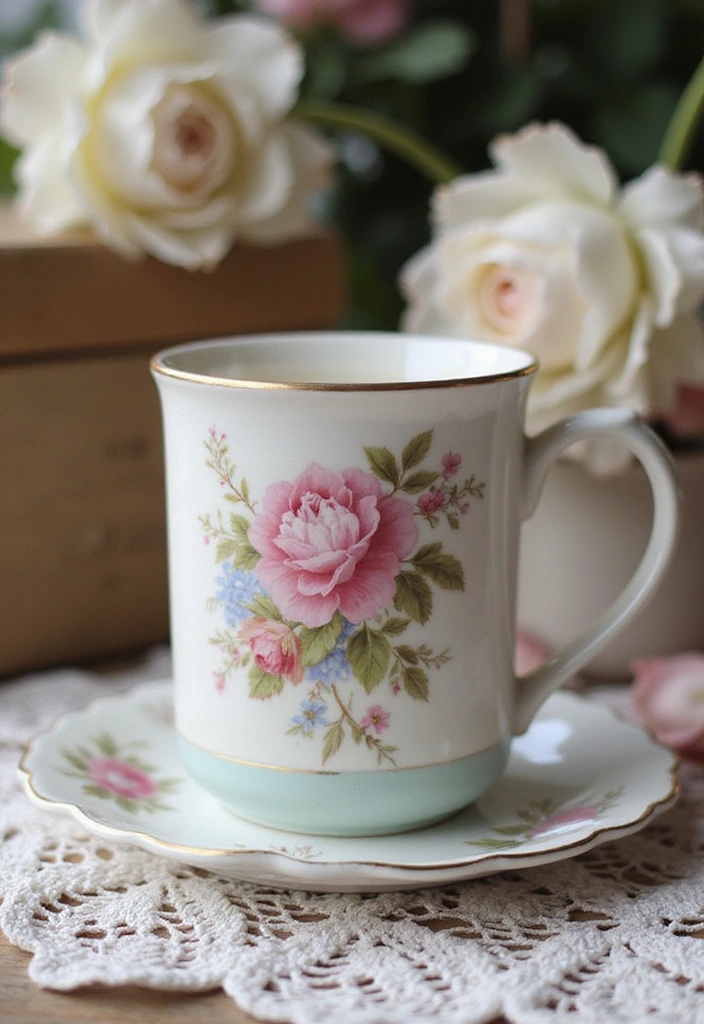 12 Unique DIY Ceramic Mugs That Make Perfect Gifts (Wait Until You See #5!) - 11. Vintage-Inspired Designs