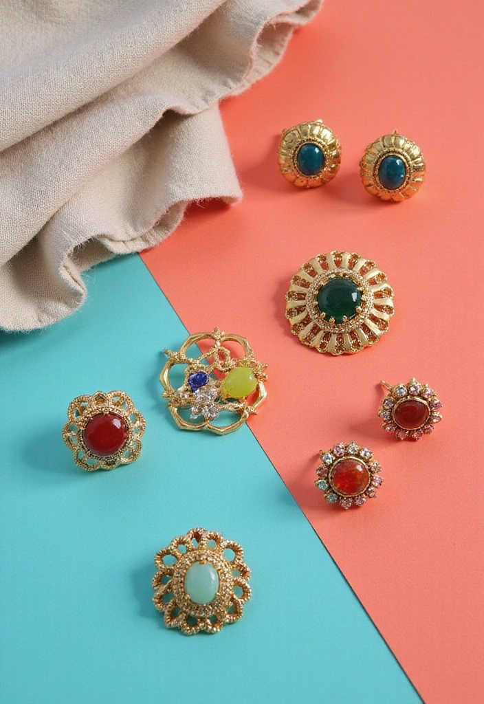 13 Gold Earrings Trends That Will Elevate Your Jewelry Game (Just Wait Until You See #8!) - 10. Colorful Accents