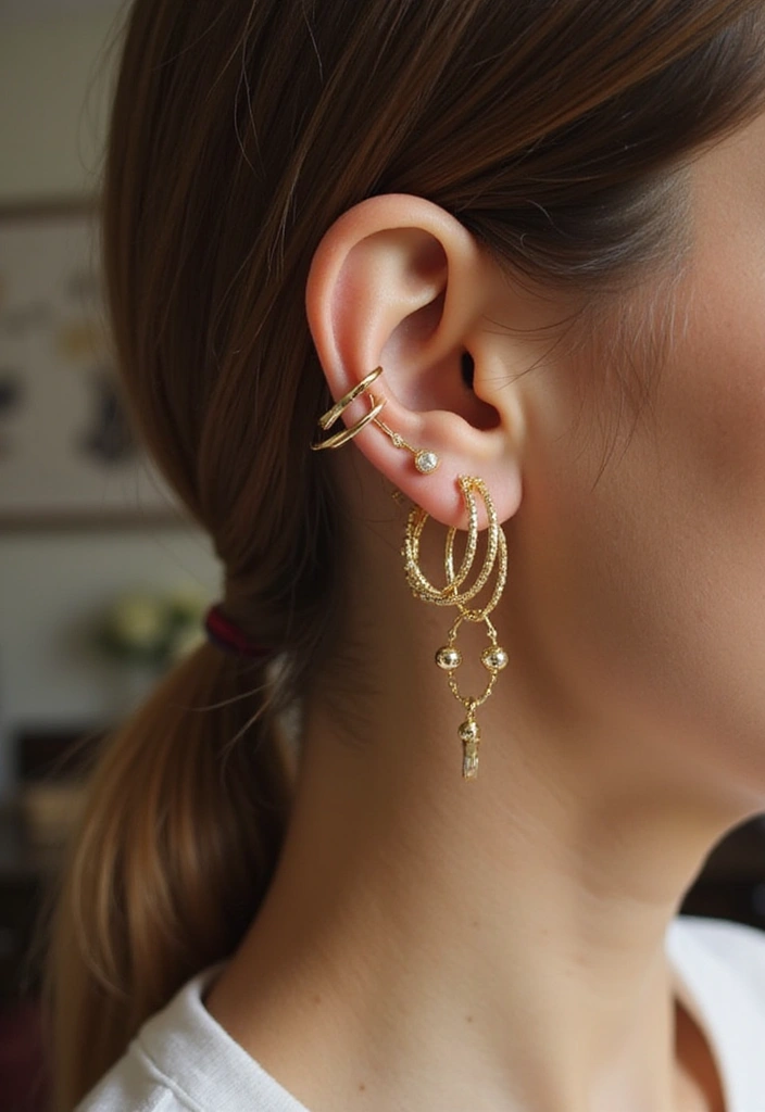 13 Gold Earrings Trends That Will Elevate Your Jewelry Game (Just Wait Until You See #8!) - 6. Layered Earrings
