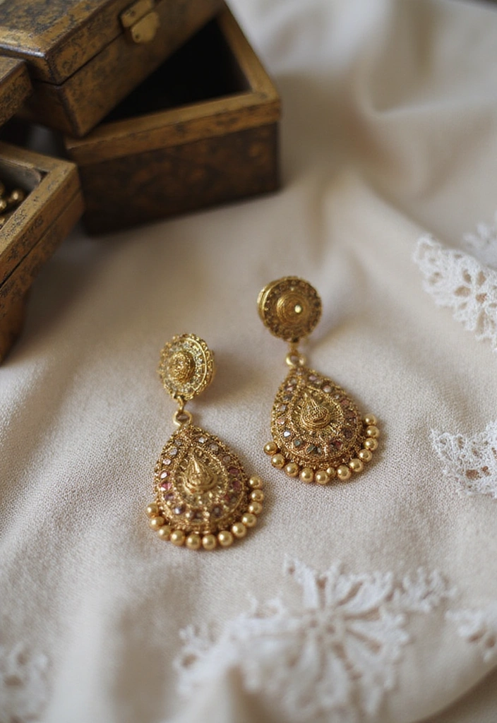 13 Gold Earrings Trends That Will Elevate Your Jewelry Game (Just Wait Until You See #8!) - 7. Vintage-Inspired Pieces