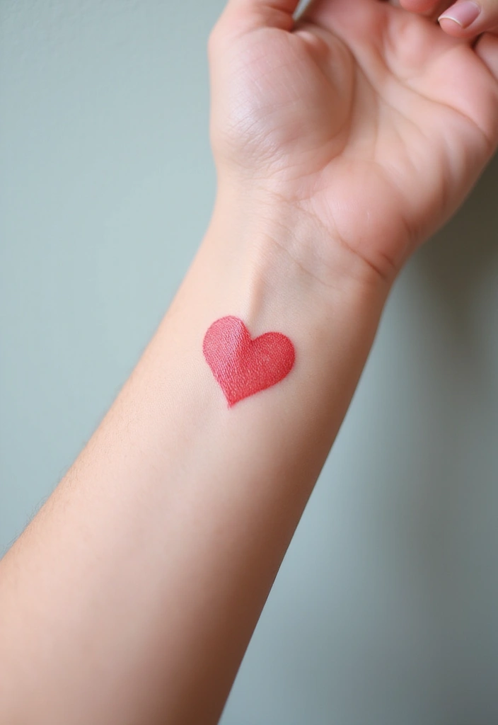 14 Adorably Cute Small Tattoos for Every Tattoo Lover (Don't Miss #11!) - 1. Tiny Heart Tattoos