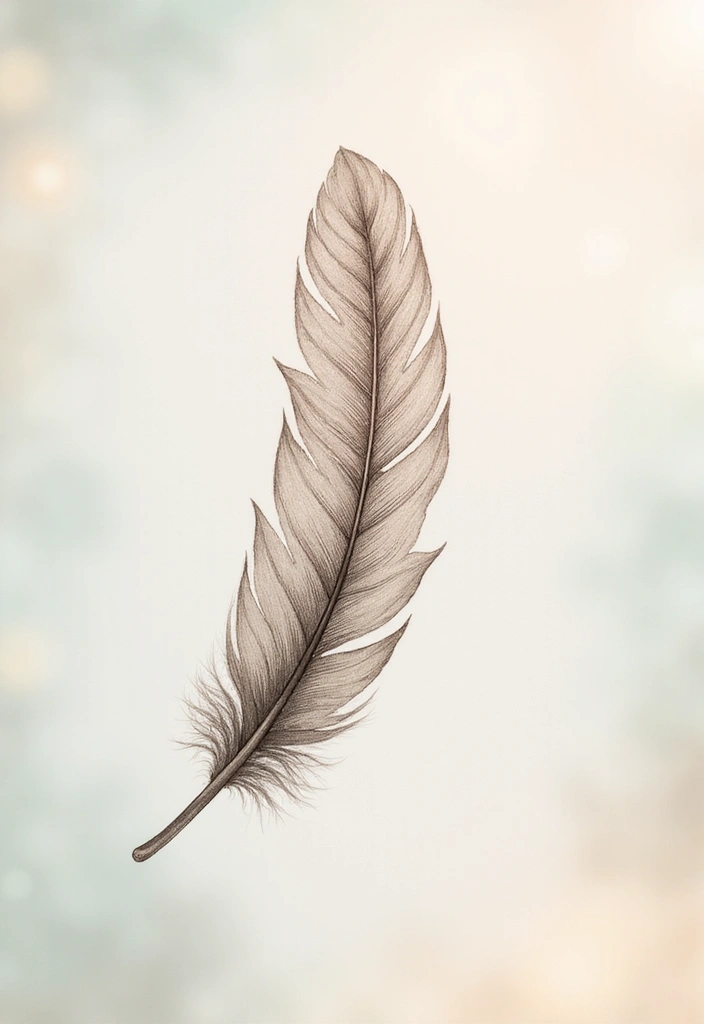 14 Adorably Cute Small Tattoos for Every Tattoo Lover (Don't Miss #11!) - 13. Delicate Feather Tattoos