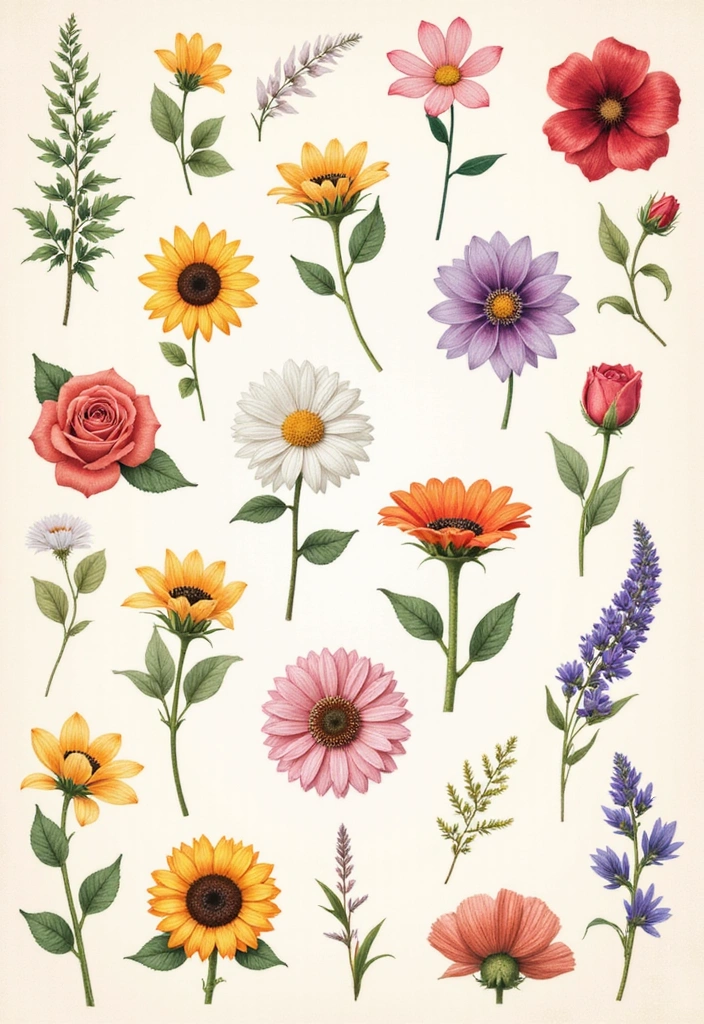 14 Adorably Cute Small Tattoos for Every Tattoo Lover (Don't Miss #11!) - 3. Whimsical Flower Tattoos