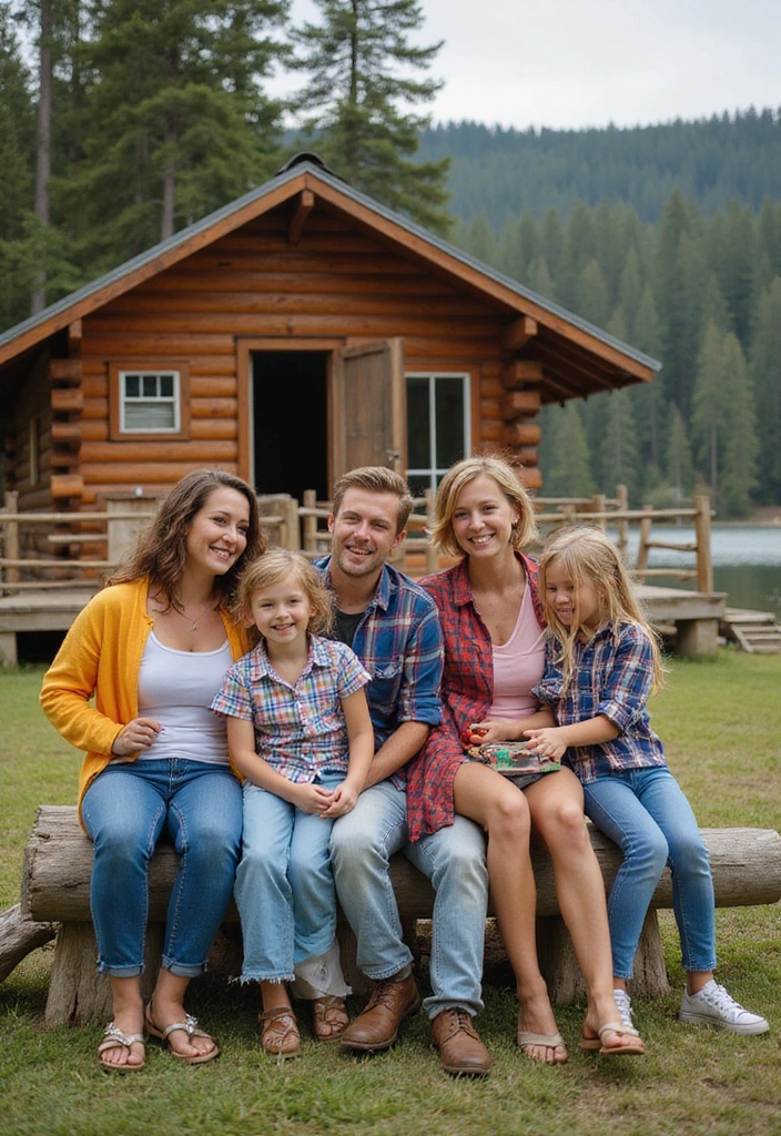 14 Family-Friendly Cabin Weekend Ideas That'll Bring Everyone Together (Don't Miss #5!) - 10. Family Photo Day