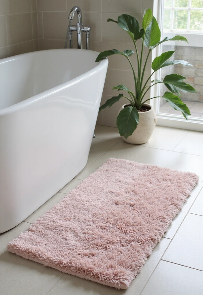 14 Luxury Bathroom Decor Ideas Under $500 (You'll Want #7!) - 3. Plush Bath Mats