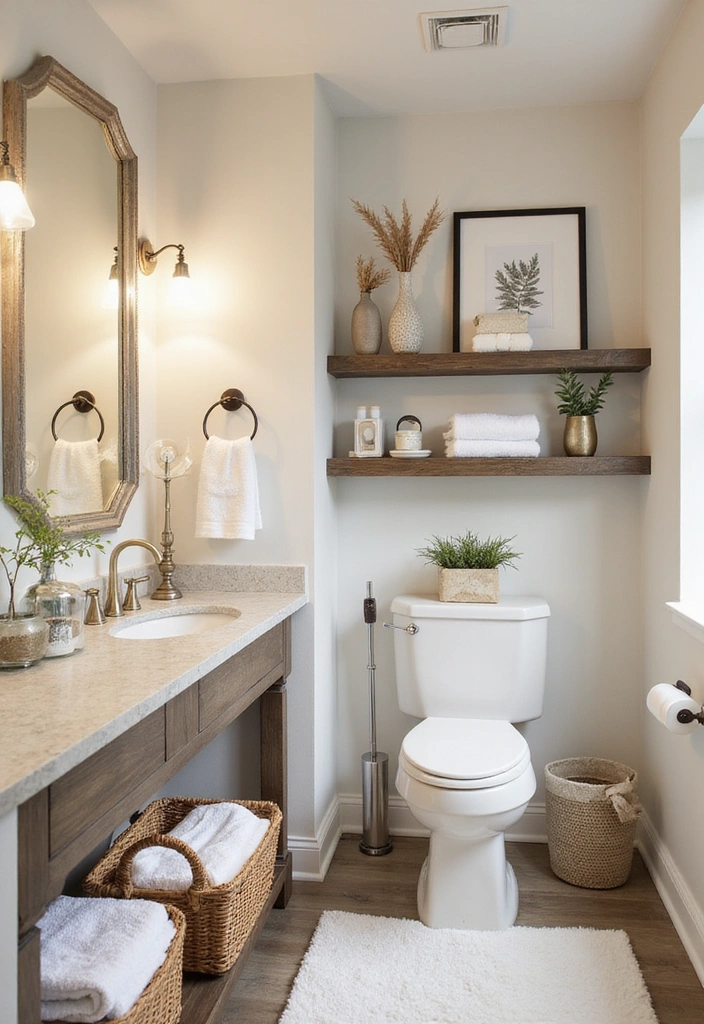14 Luxury Bathroom Decor Ideas Under $500 (You'll Want #7!) - 5. Stylish Storage Solutions