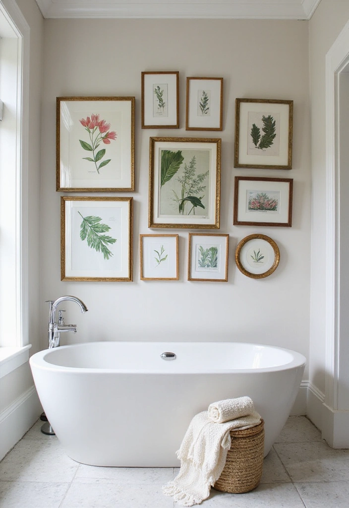 14 Luxury Bathroom Decor Ideas Under $500 (You'll Want #7!) - 6. Elegant Wall Art