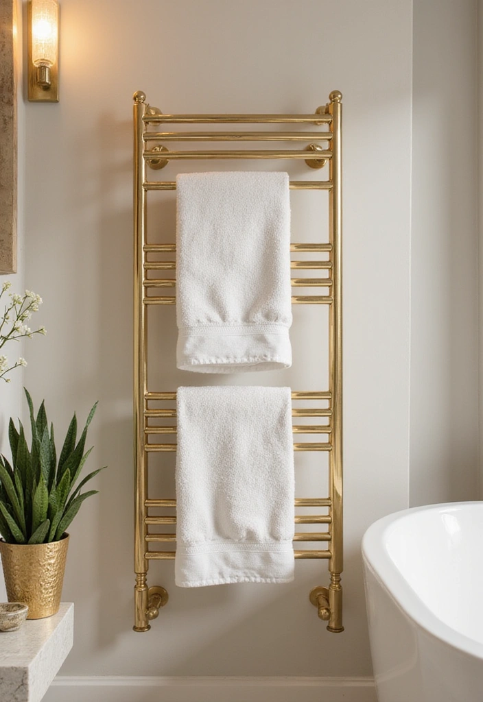 14 Luxury Bathroom Decor Ideas Under $500 (You'll Want #7!) - 7. Chic Towel Holders