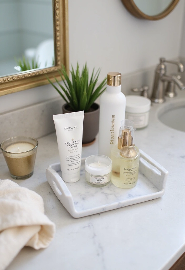 14 Luxury Bathroom Decor Ideas Under $500 (You'll Want #7!) - 8. Decorative Trays