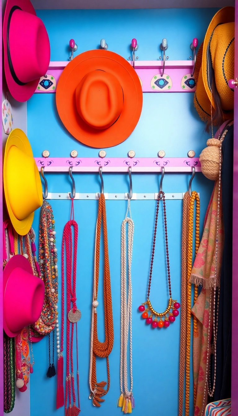 15 Closet Organization Tricks That'll Maximize Your Storage Space (You Won't Believe #7!) - 13. Use Hooks for Accessories