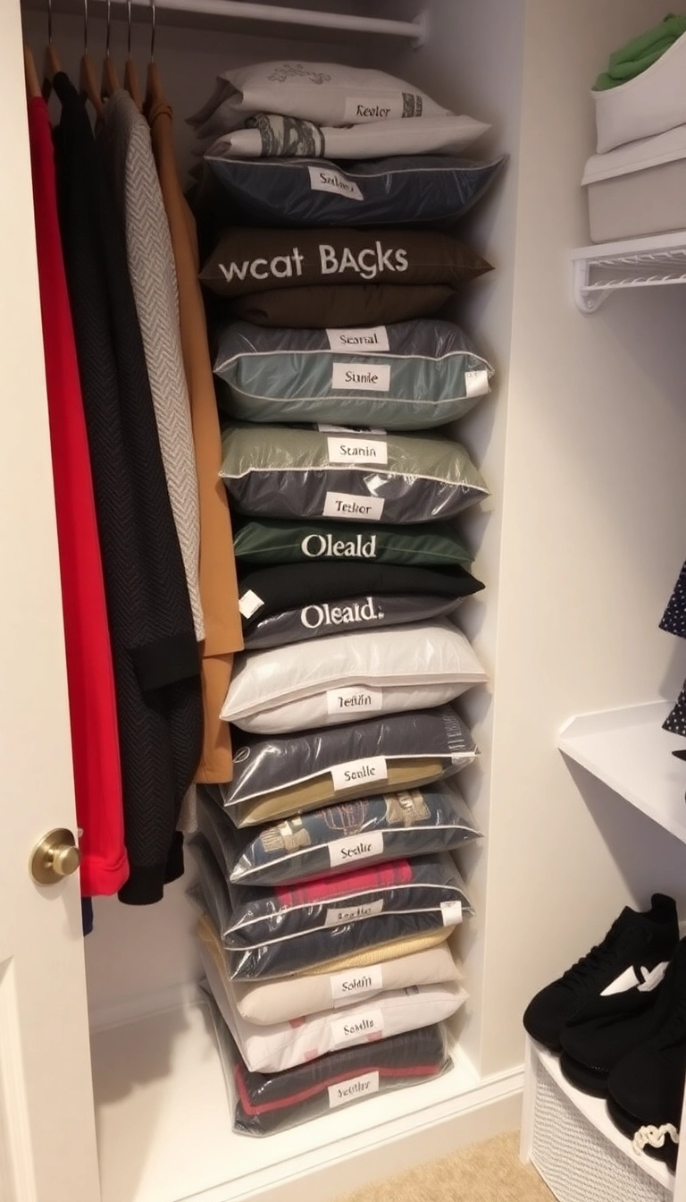 15 Closet Organization Tricks That'll Maximize Your Storage Space (You Won't Believe #7!) - 14. Store Out-of-Season Clothes