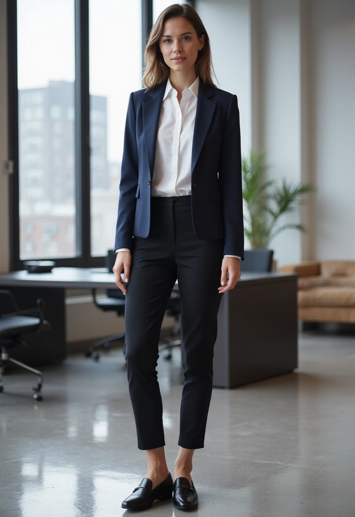15 Work Outfits That'll Make You the Best-Dressed in the Office (Tip #8 Is a Game Changer!) - 1. The Classic Blazer and Trousers Combo