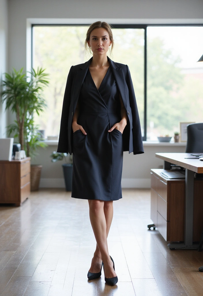 15 Work Outfits That'll Make You the Best-Dressed in the Office (Tip #8 Is a Game Changer!) - 12. Classic A-Line Dress