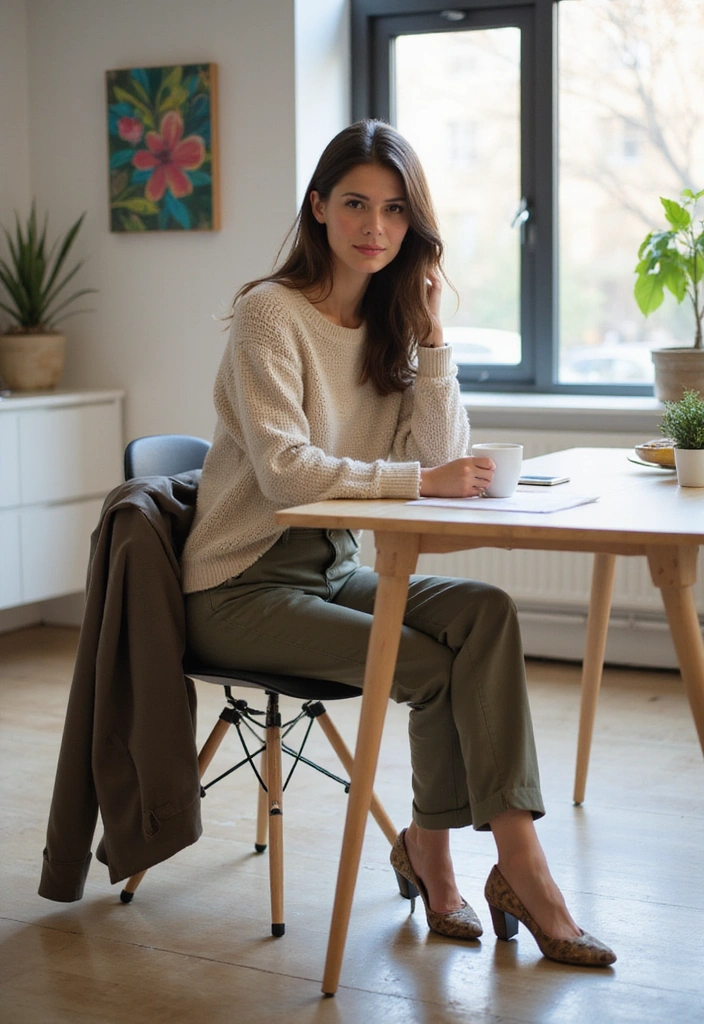 15 Work Outfits That'll Make You the Best-Dressed in the Office (Tip #8 Is a Game Changer!) - 3. Smart-Casual Look with Chinos