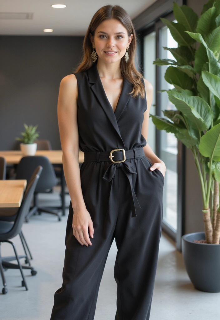 15 Work Outfits That'll Make You the Best-Dressed in the Office (Tip #8 Is a Game Changer!) - 5. Stylish Jumpsuit