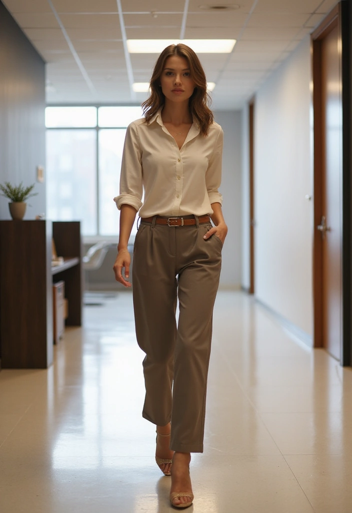 15 Work Outfits That'll Make You the Best-Dressed in the Office (Tip #8 Is a Game Changer!) - 7. Tailored Wide-Leg Pants