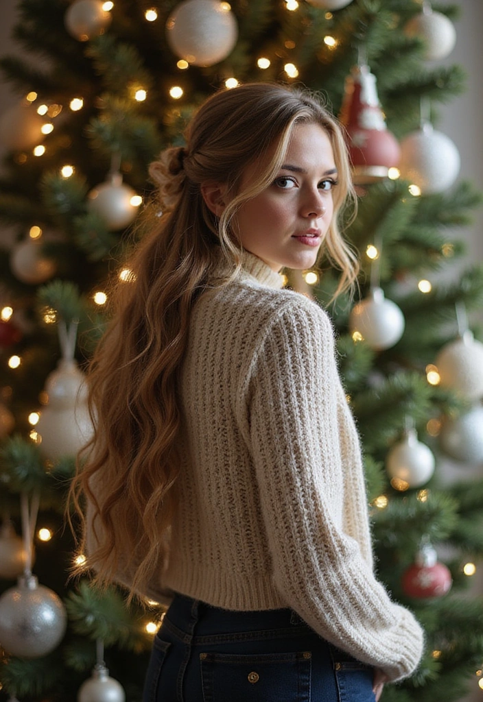 17 Everyday Winter Braids That Are Perfect for Any Occasion (You’ll Want to Try #12!) - 10. Half-Up Braid