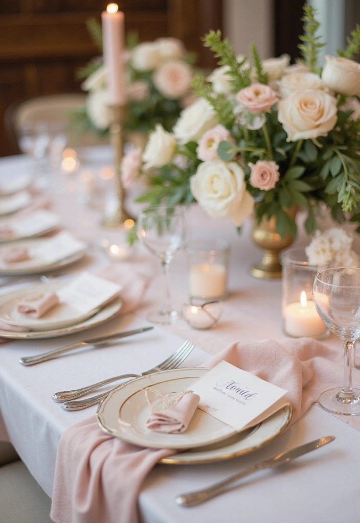 17 Romantic Wedding Decor Ideas That’ll Make Your Big Day Perfect (You Won’t Believe #10!) - 3. Romantic Table Settings