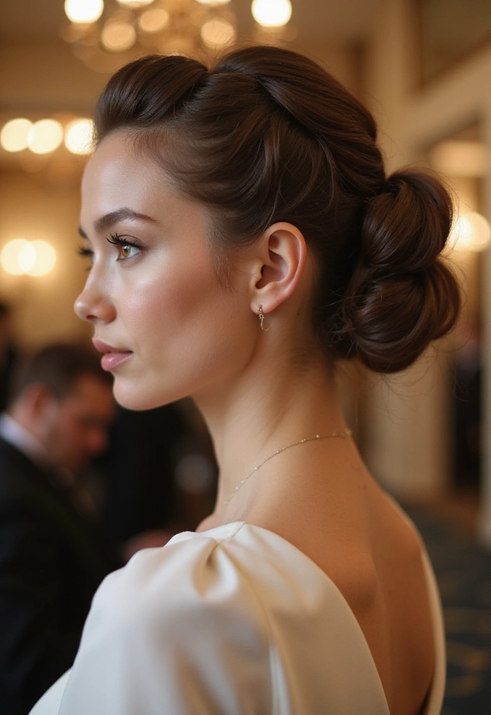 18 Celebrity Hairstyles You Can Totally Rock (Especially #3!) - 12. Twisted Updo: Elegant and Sophisticated