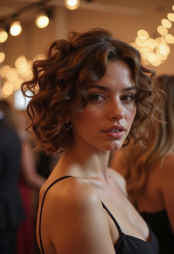 18 Celebrity Hairstyles You Can Totally Rock (Especially #3!) - 17. Curly Updo: Playful and Charming