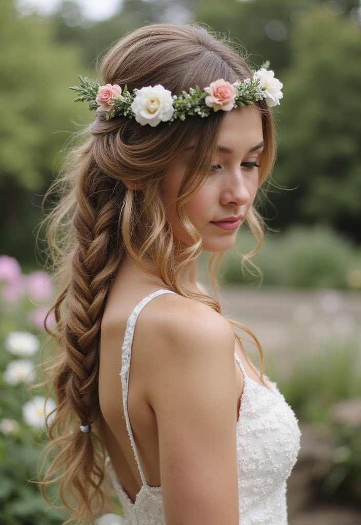 18 Celebrity Hairstyles You Can Totally Rock (Especially #3!) - 5. Braided Crown: Romantic and Elegant
