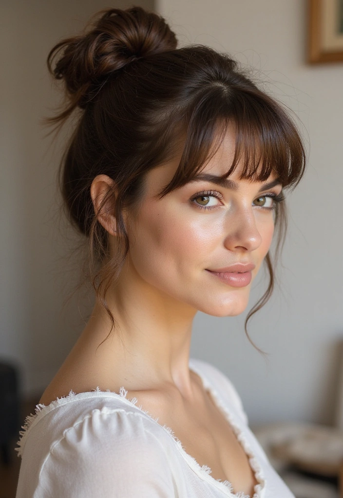 18 Celebrity Hairstyles You Can Totally Rock (Especially #3!) - 9. Messy Bun: Effortlessly Chic