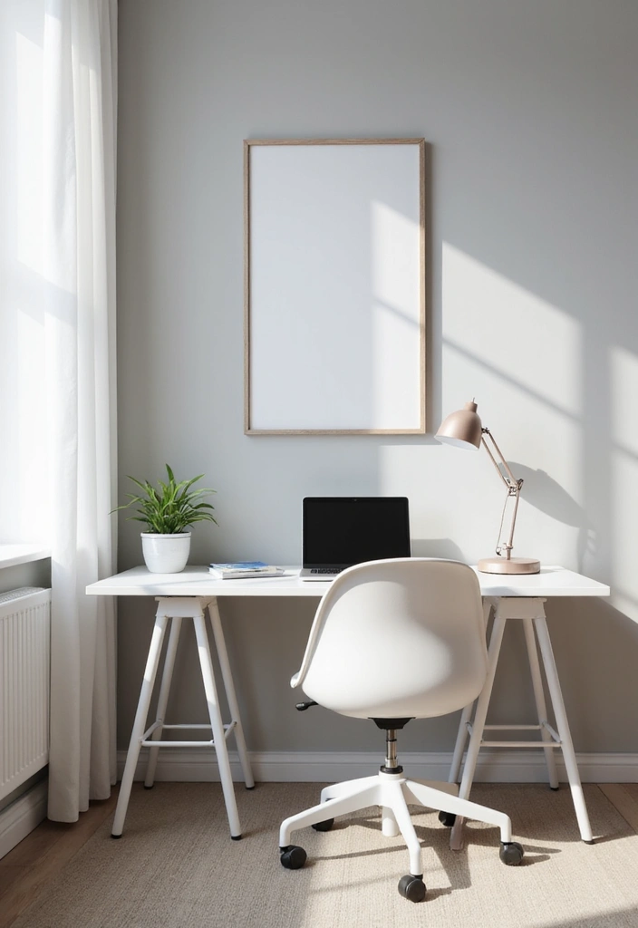 18 Stylish Home Office Setups That'll Skyrocket Your Productivity and Style! - 1. Minimalist Marvel