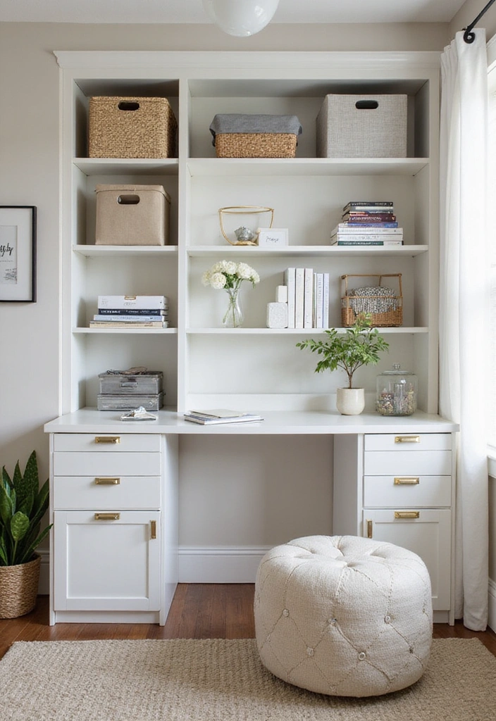 18 Stylish Home Office Setups That'll Skyrocket Your Productivity and Style! - 14. Smart Storage Solutions