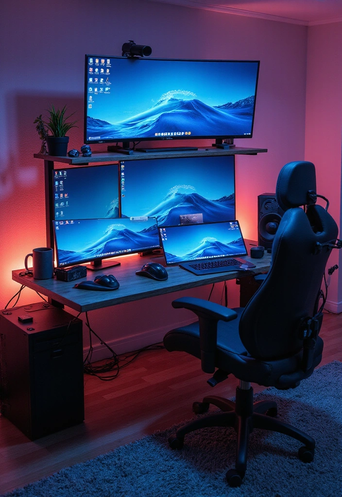 18 Stylish Home Office Setups That'll Skyrocket Your Productivity and Style! - 8. Tech-Savvy Space